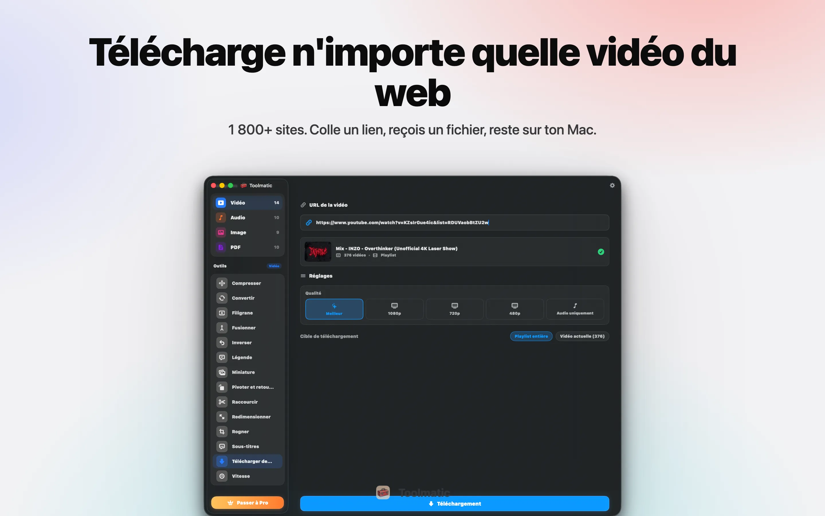 Téléchargement vidéo