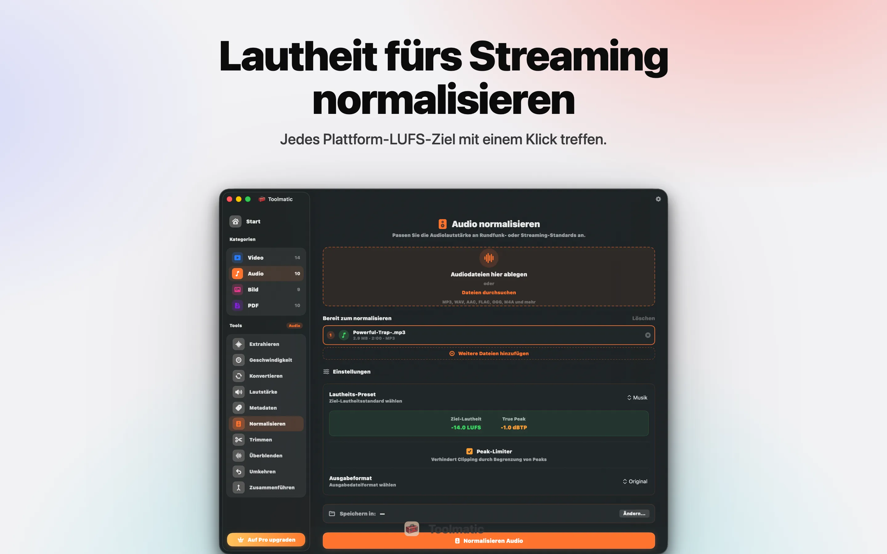 Audio-Normalisierung