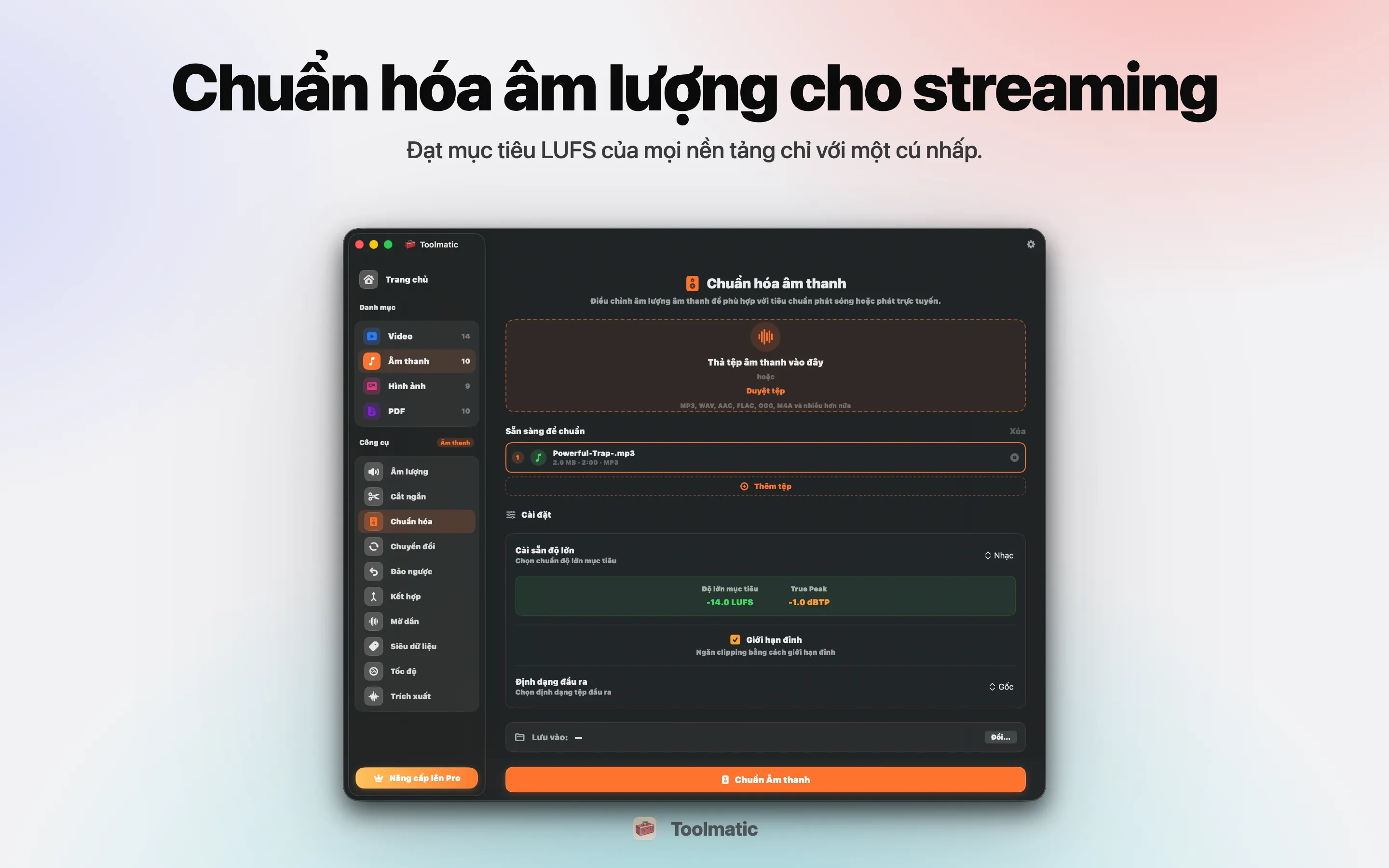Chuẩn hóa âm thanh
