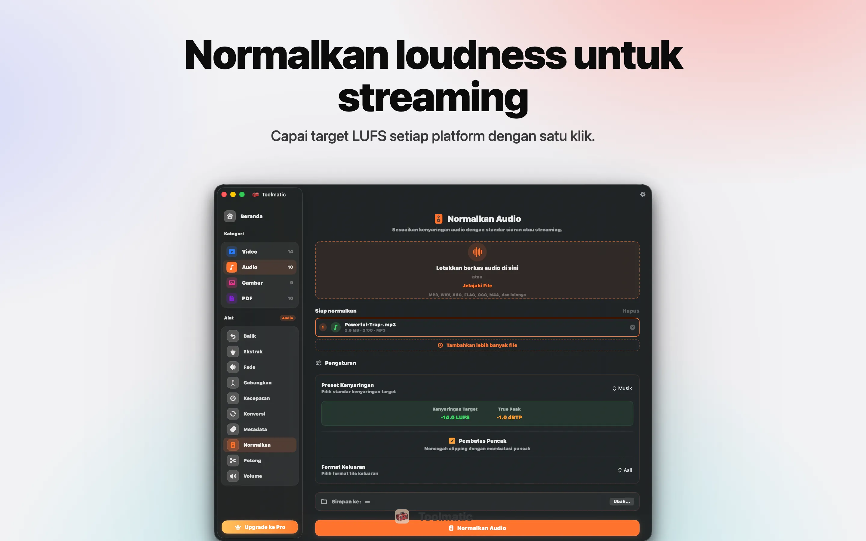 Normalisasi audio