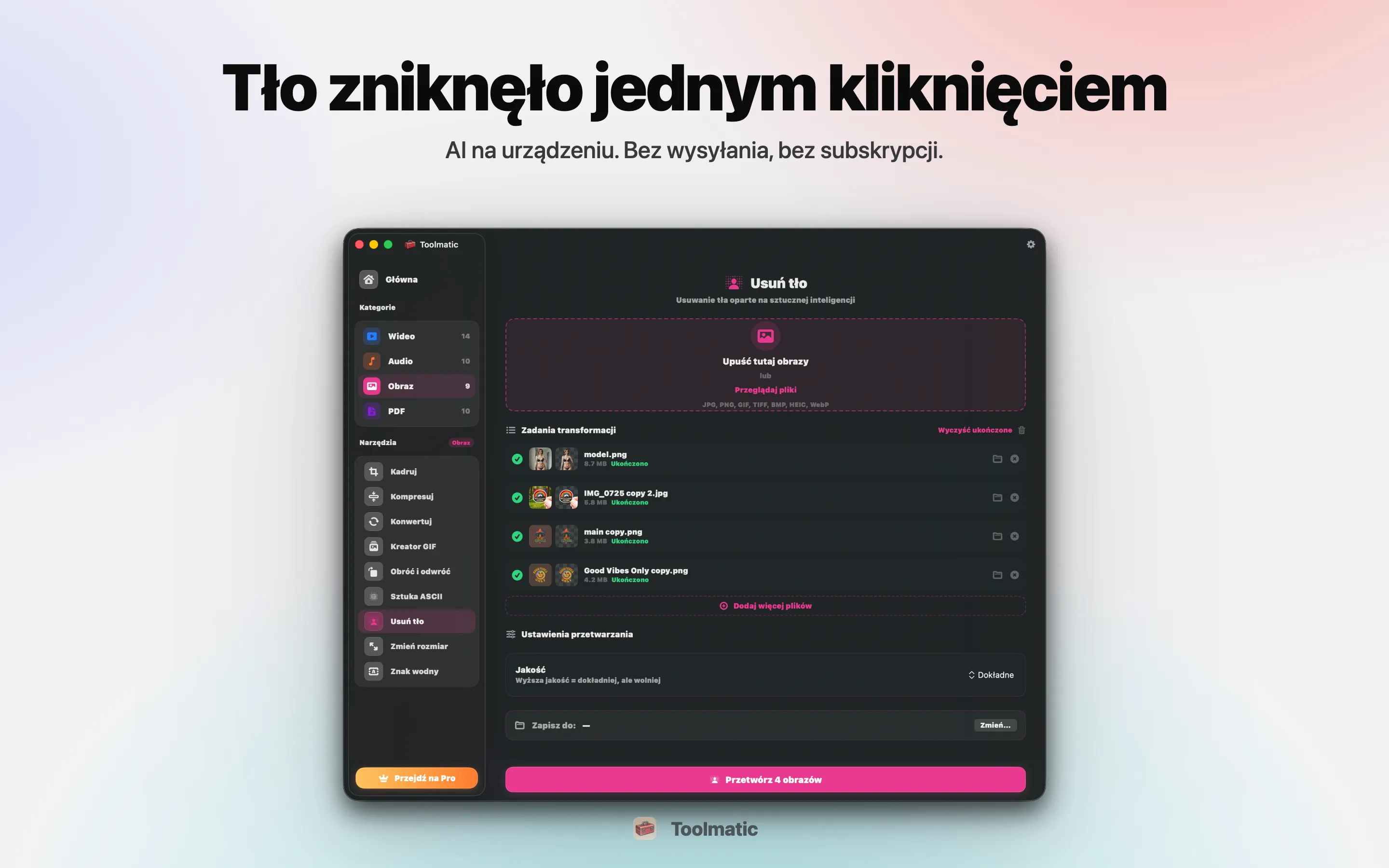 Usuń tło