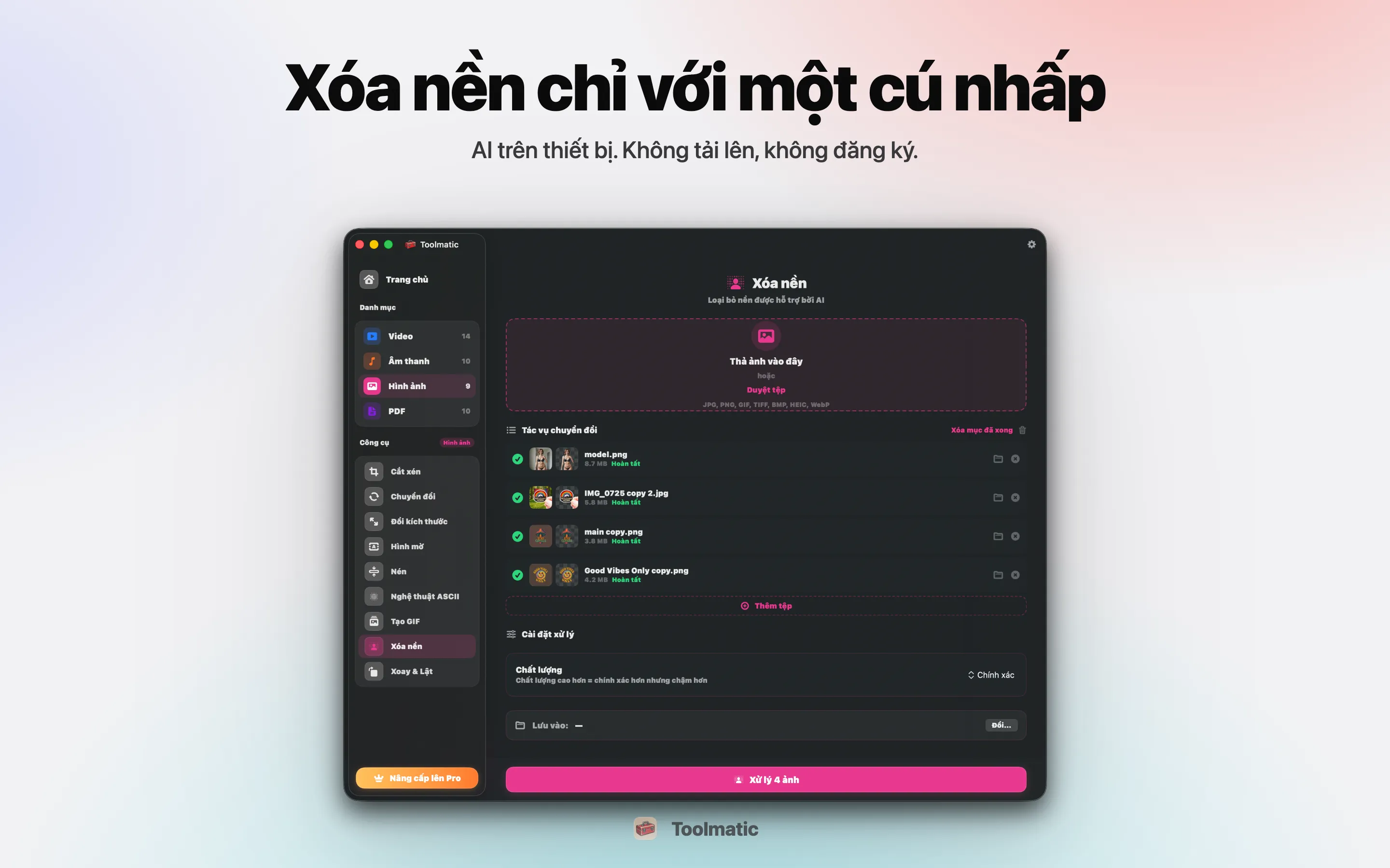 Xóa nền