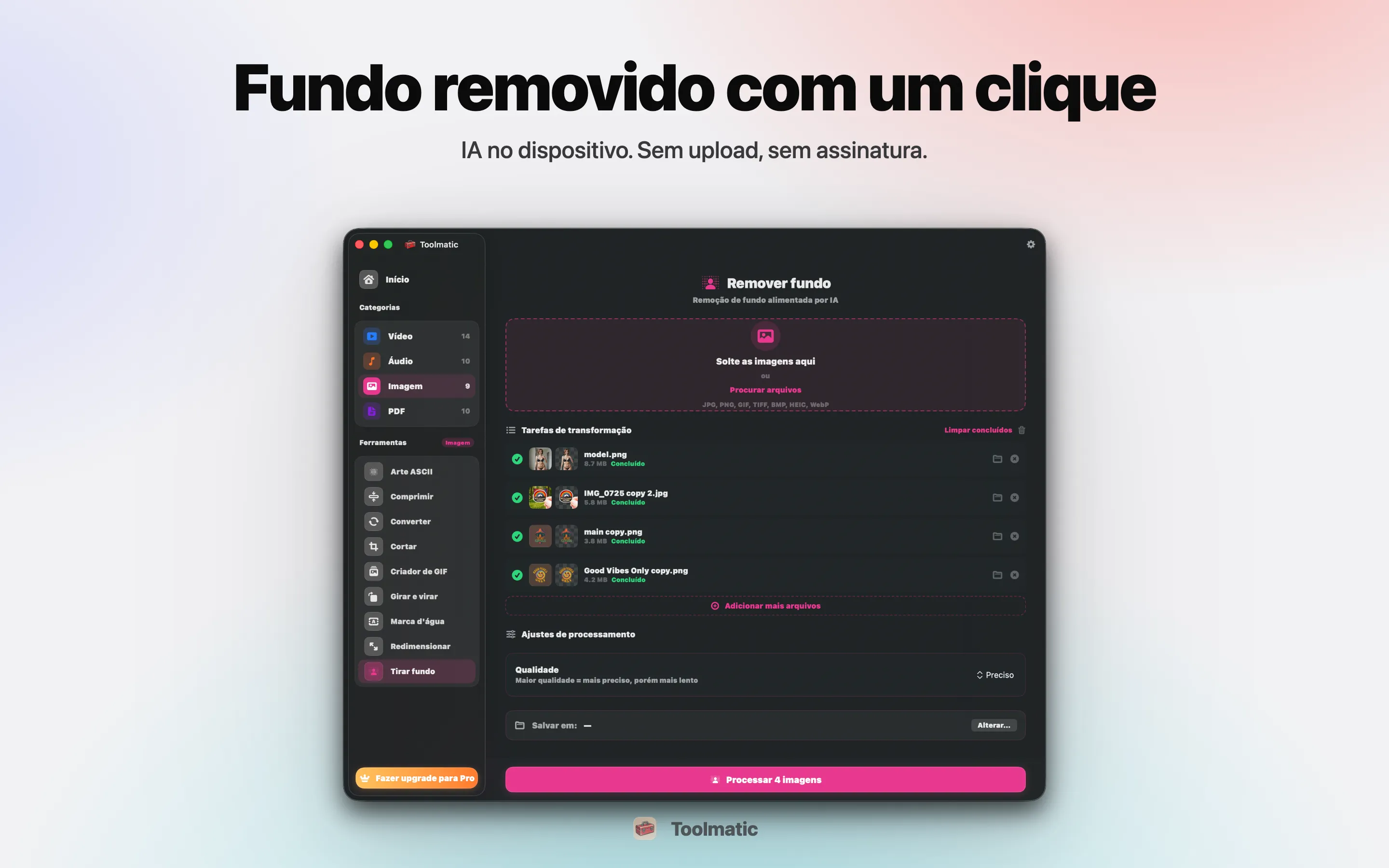 Remover fundo