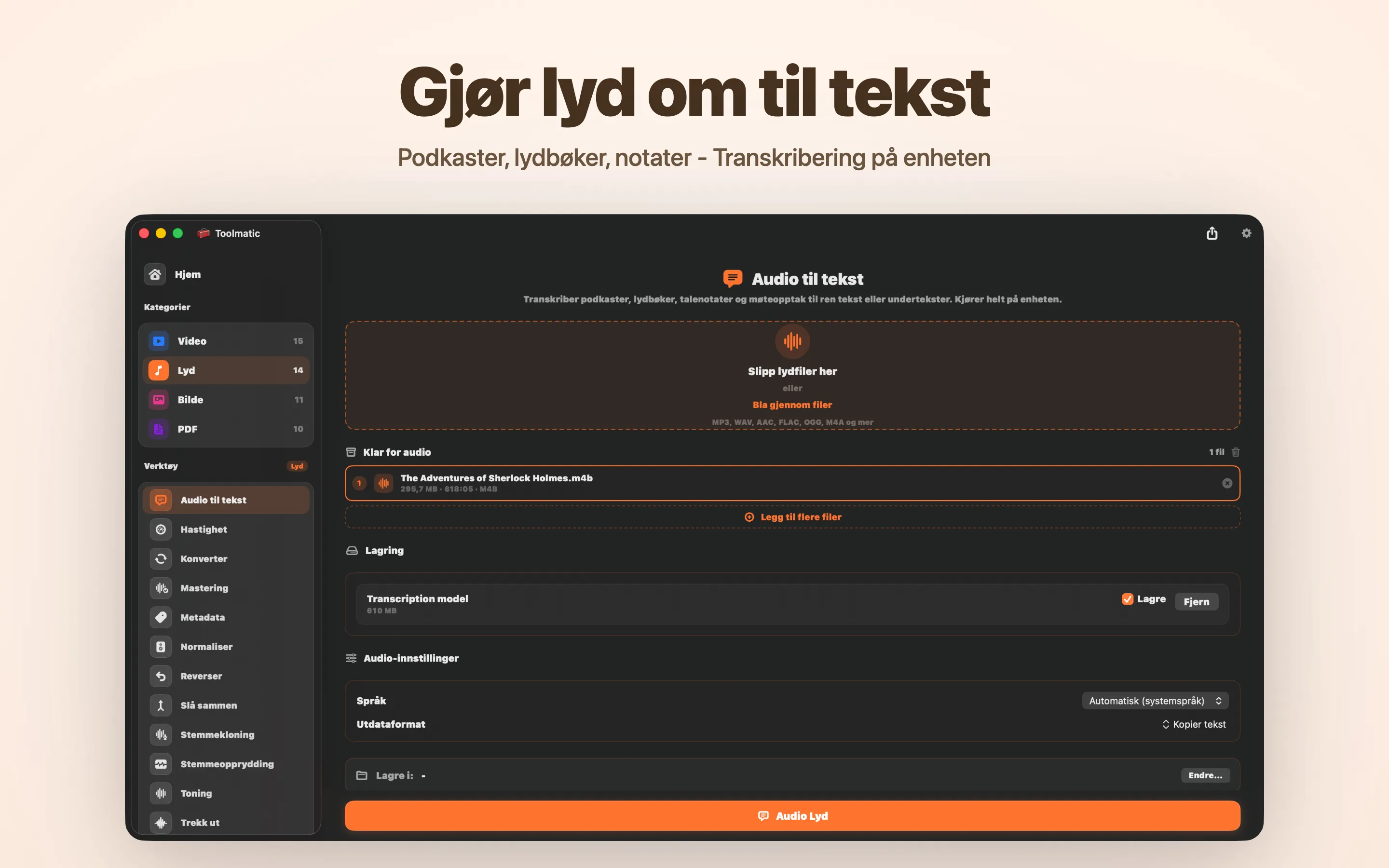 Audio to Text