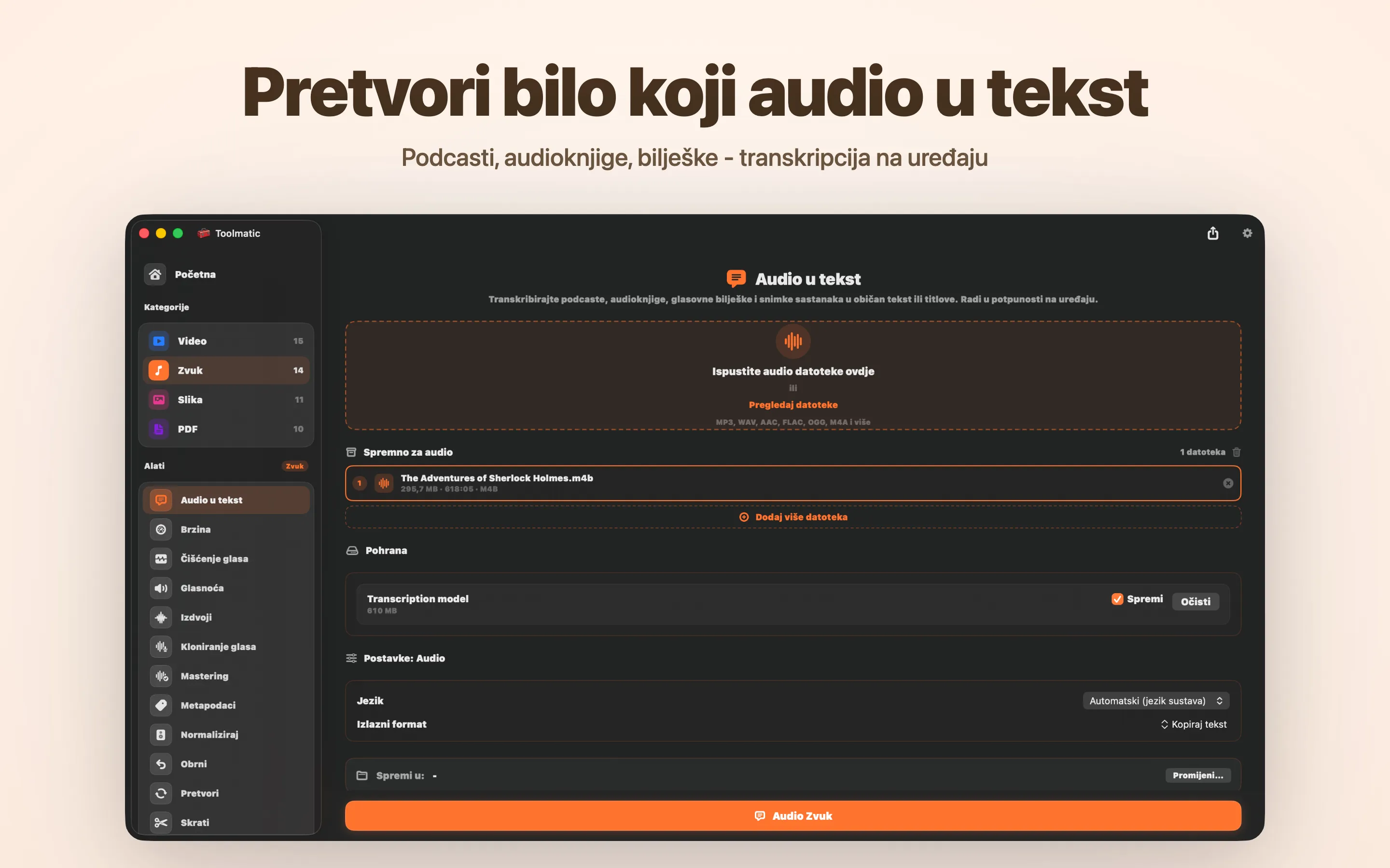 Audio u tekst