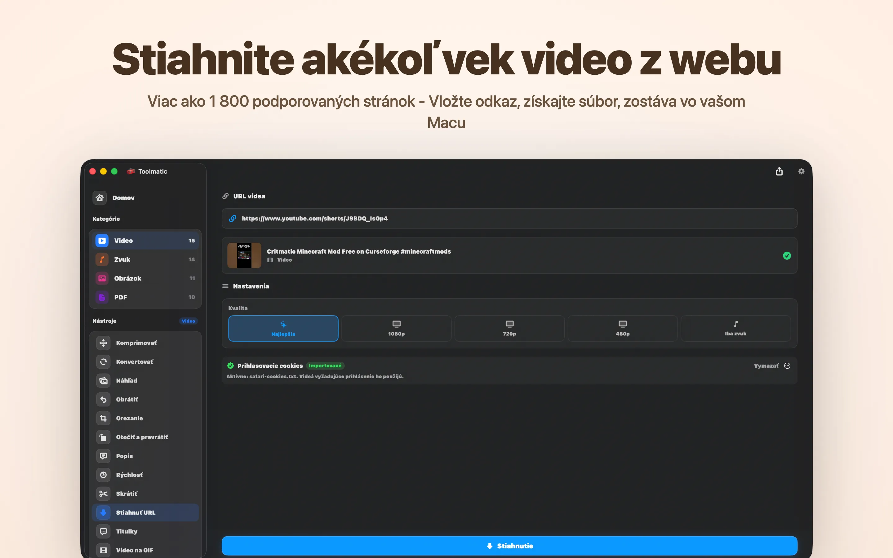 Stiahnuť video