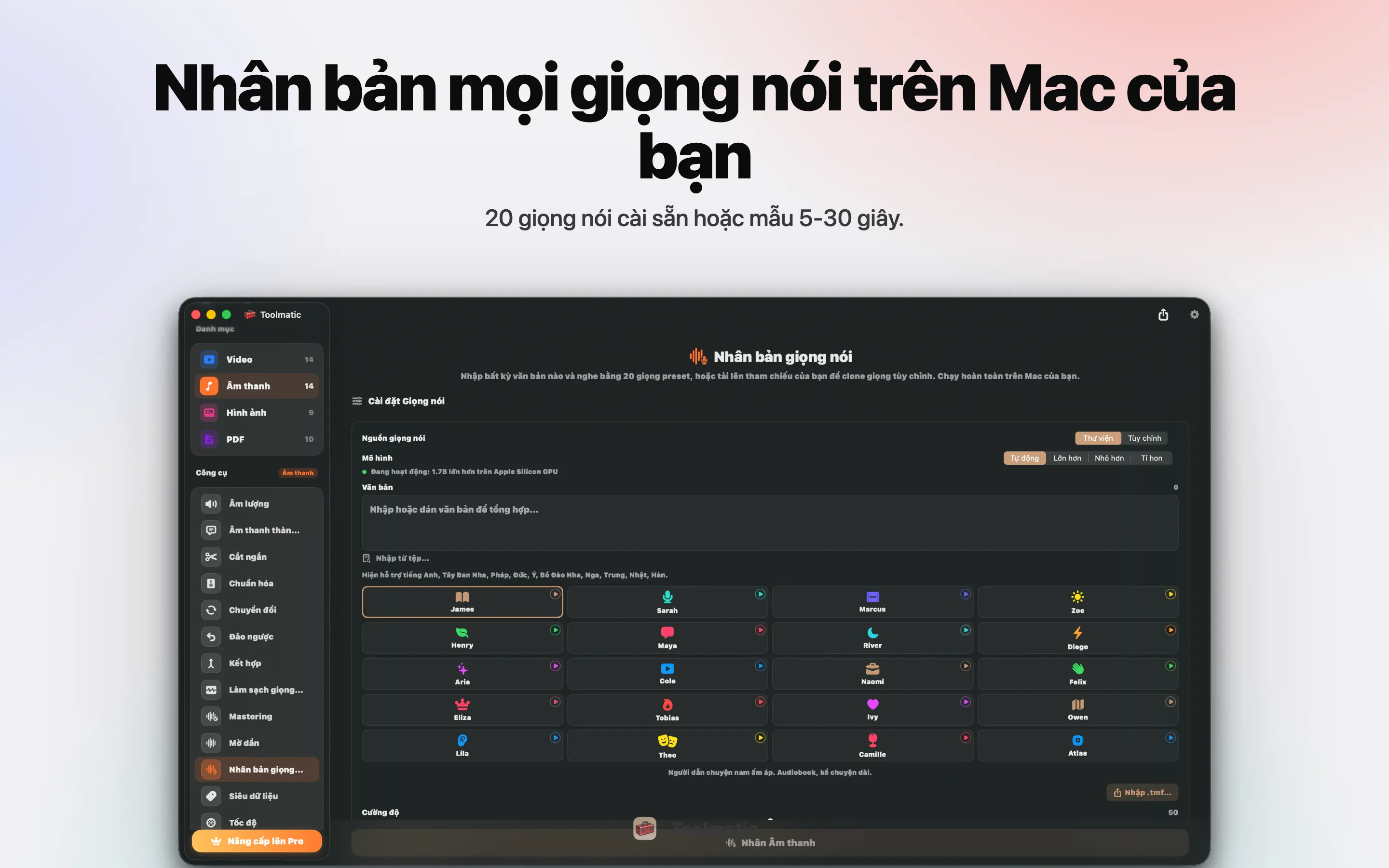 Voice Clone, giọng tùy chỉnh từ mẫu ngắn