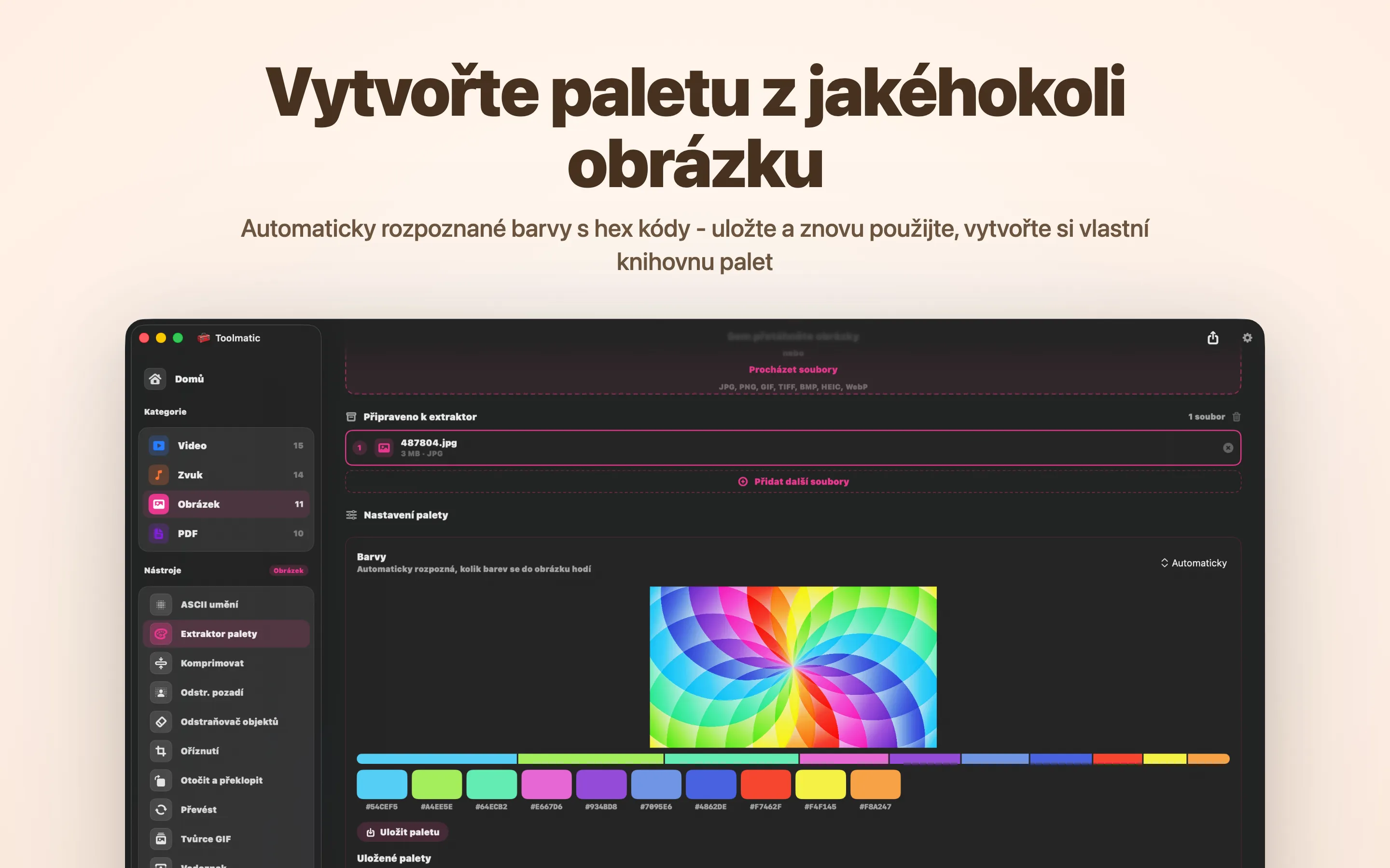 Extrahovat paletu